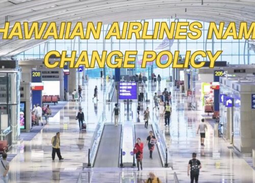 Hawaiian Airlines Name Change Policy