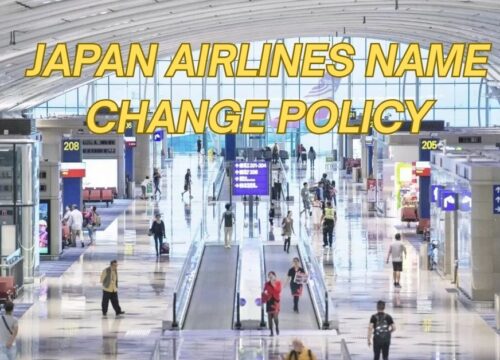 Japan Airlines Name Change Policy