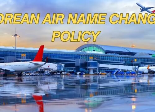 Korean Air Name Change Policy